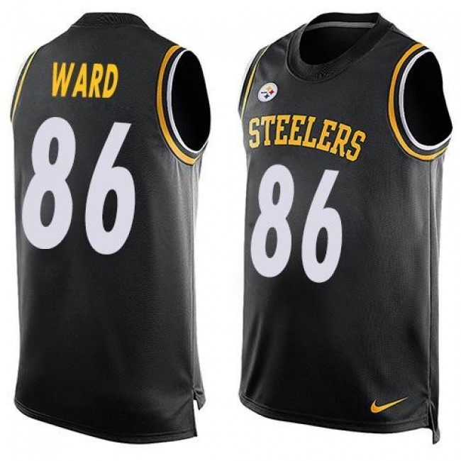 Nike Steelers #86 Hines Ward Black Team Color Men's Stitched NFL Limited Tank Top Jersey