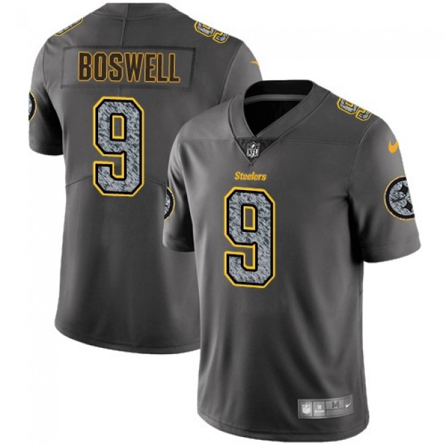 Pittsburgh Steelers #9 Chris Boswell Gray Static Youth Stitched NFL Vapor Untouchable Limited Jersey