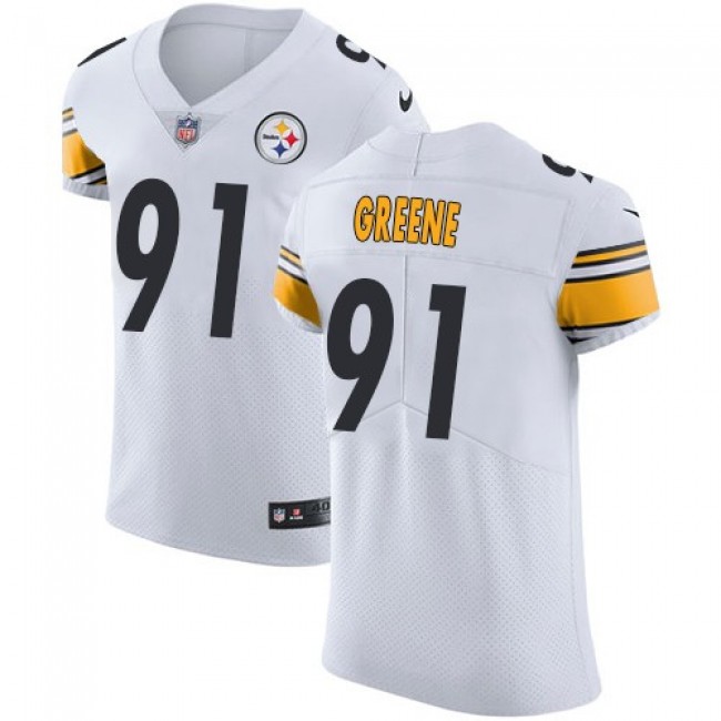 Nike Steelers #91 Kevin Greene White Men's Stitched NFL Vapor Untouchable Elite Jersey
