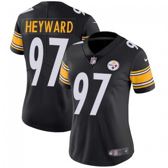 Women's Steelers #97 Cameron Heyward Black Team Color Stitched NFL Vapor Untouchable Limited Jersey