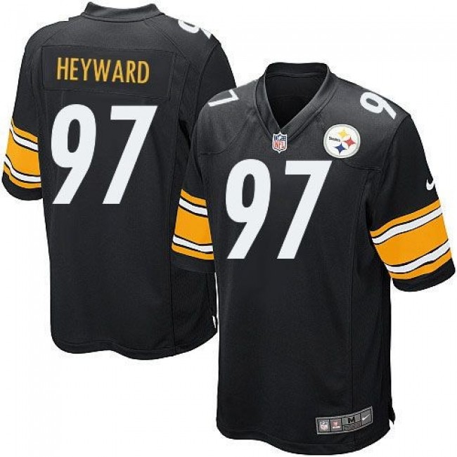 Pittsburgh Steelers #97 Cameron Heyward Black Team Color Youth Stitched NFL Elite Jersey