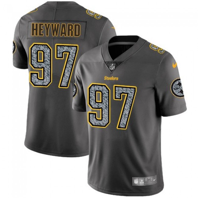 Nike Steelers #97 Cameron Heyward Gray Static Men's Stitched NFL Vapor Untouchable Limited Jersey