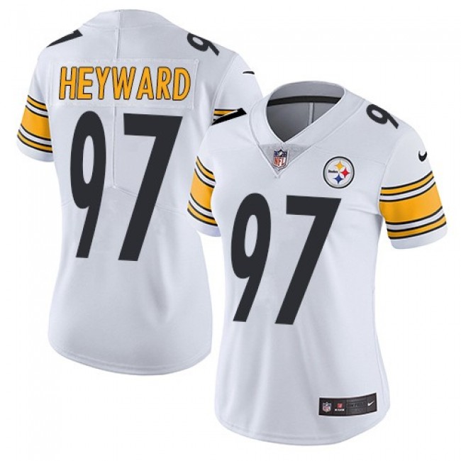Women's Steelers #97 Cameron Heyward White Stitched NFL Vapor Untouchable Limited Jersey