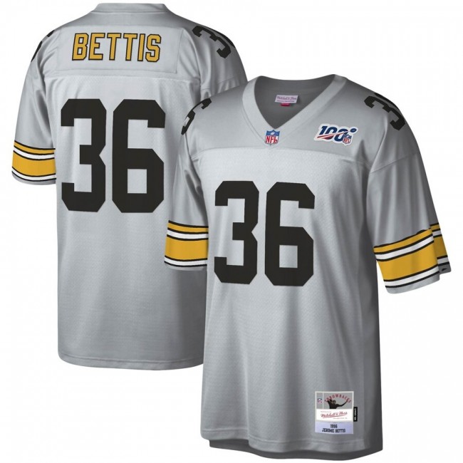 Pittsburgh Steelers #36 Jerome Bettis Mitchell & Ness NFL 100 Retired Player Platinum Jersey