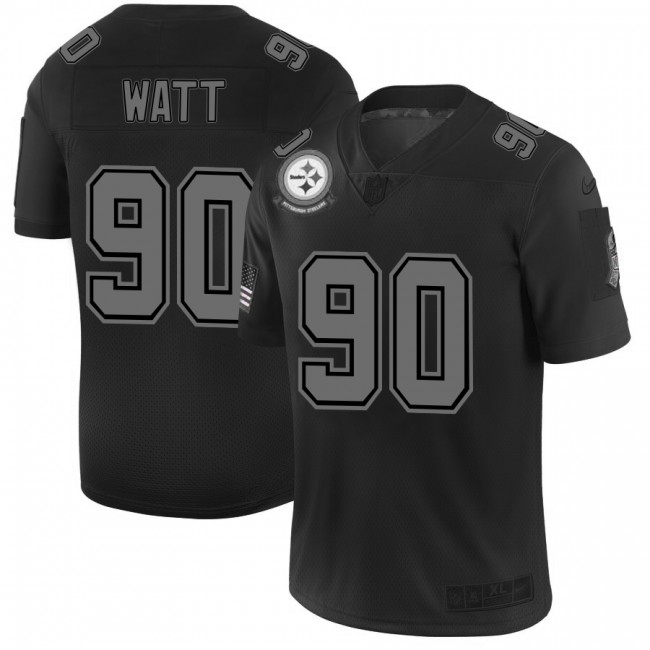 Pittsburgh Steelers #90 T.J. Watt Men's Nike Black 2019 Salute to Service Limited Stitched NFL Jersey