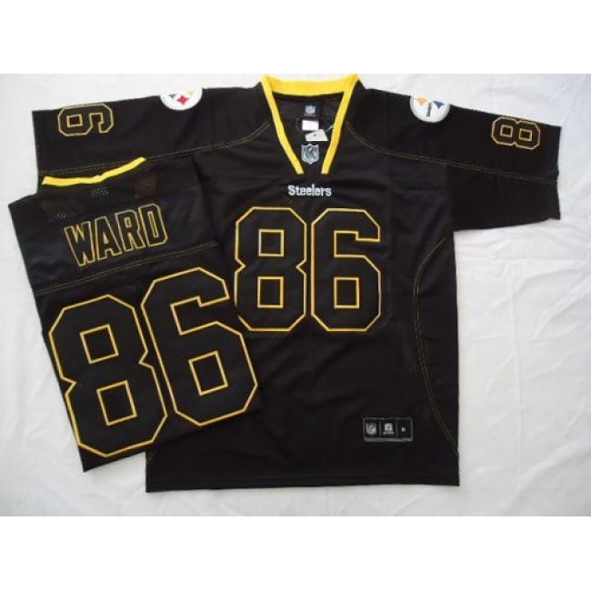 Steelers #86 Hines Ward Black Field Shadow Stitched NFL Jersey