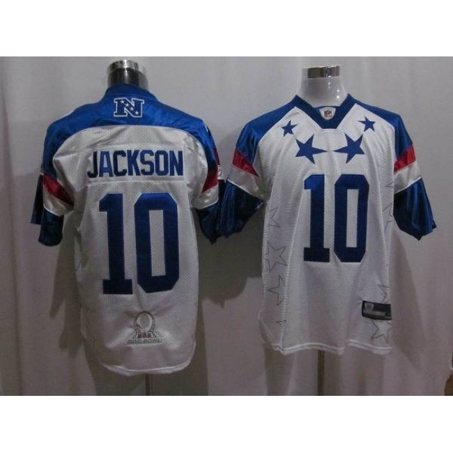 Eagles #10 DeSean Jackson 2011 White and Blue Pro Bowl Stitched NFL Jersey