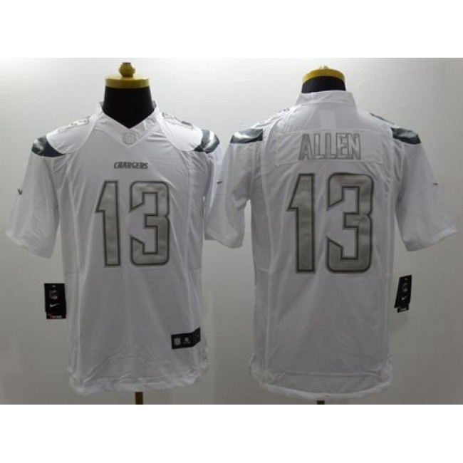 Nike Chargers #13 Keenan Allen White Men's Stitched NFL Limited Platinum Jersey