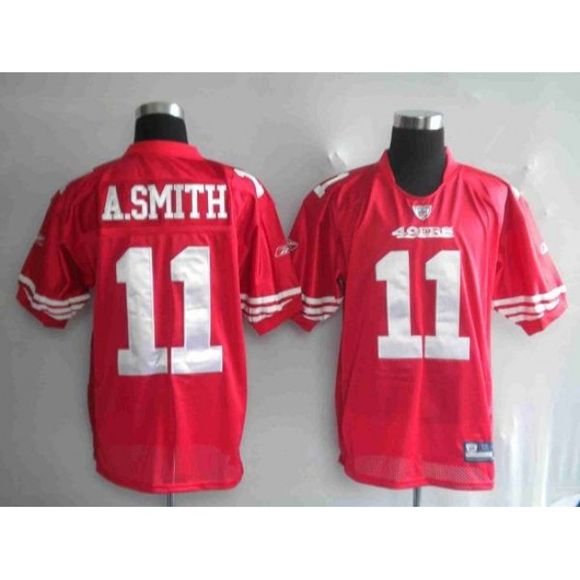 49ers Alex Smith #11 Stitched Red NFL Jersey
