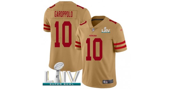 نيسان سفاري Nike 49ers #10 Jimmy Garoppolo Gold Women's Stitched NFL Limited Inverted Legend Jersey فيلادلفيا جبنة
