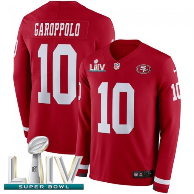 اجمل صقر Nike 49ers #10 Jimmy Garoppolo Red Super Bowl LIV 2020 Team Color Youth Stitched NFL Vapor Untouchable Limited Jersey اجمل صقر