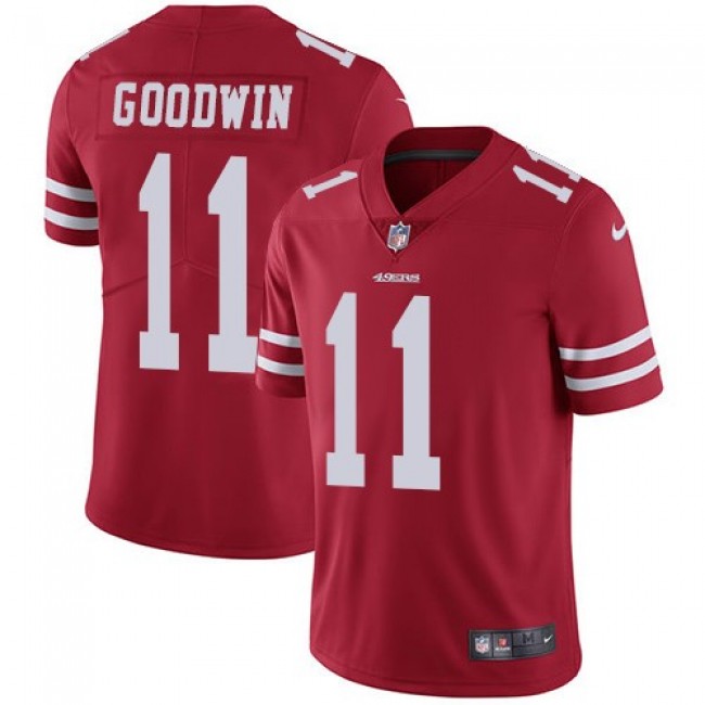 San Francisco 49ers #11 Marquise Goodwin Red Team Color Youth Stitched NFL Vapor Untouchable Limited Jersey