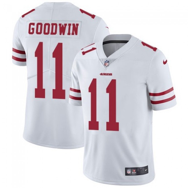 Nike 49ers #11 Marquise Goodwin White Men's Stitched NFL Vapor Untouchable Limited Jersey