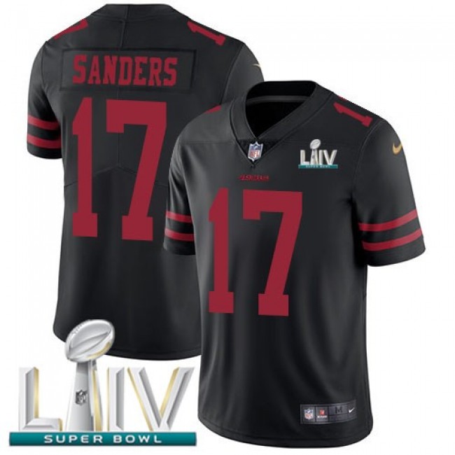 Nike 49ers #17 Emmanuel Sanders Black Super Bowl LIV 2020 Alternate Men's Stitched NFL Vapor Untouchable Limited Jersey