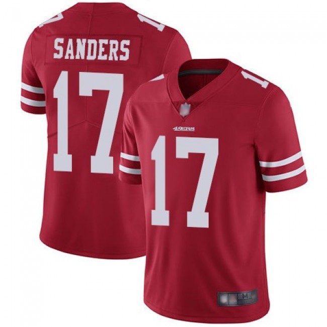 Nike 49ers #17 Emmanuel Sanders Red Team Color Men's Stitched NFL Vapor Untouchable Limited Jersey