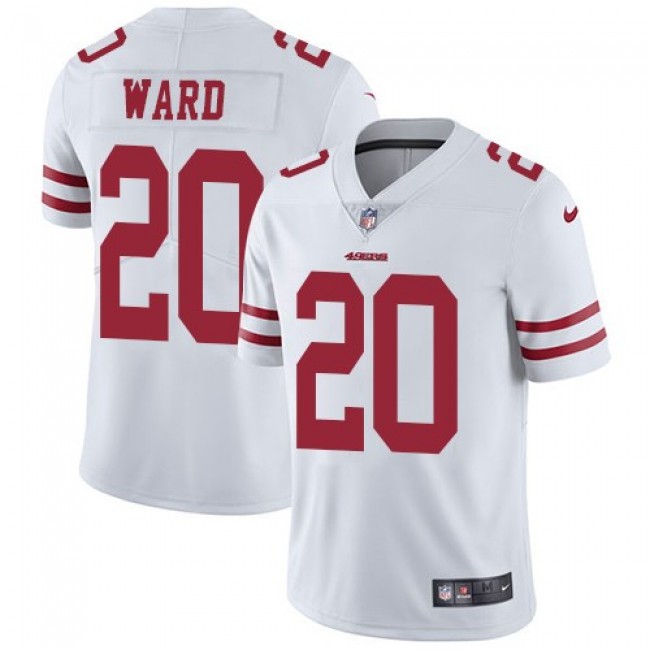Nike 49ers #20 Jimmie Ward White Men's Stitched NFL Vapor Untouchable Limited Jersey
