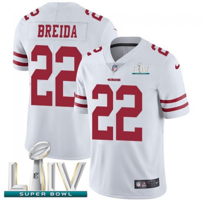 ميرا ميرا Shop NFL Jersey-Nike 49ers #22 Matt Breida White Super Bowl LIV ... ميرا ميرا
