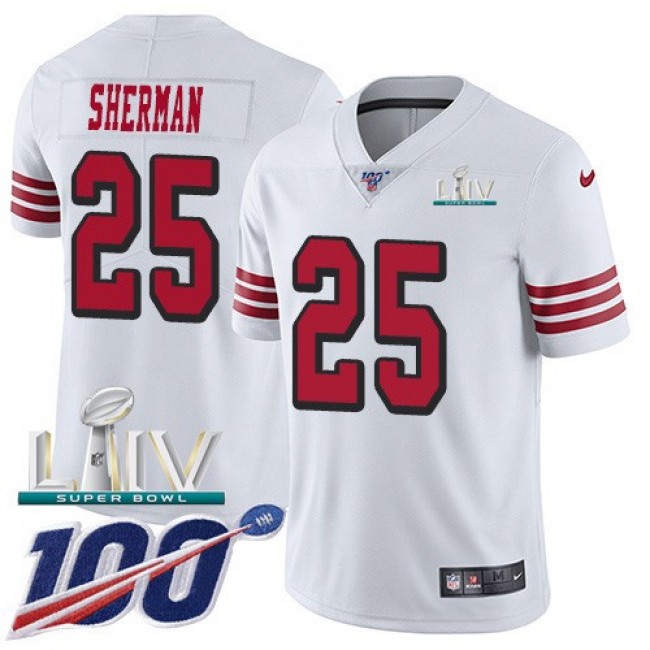 موستنج ٢٠٠٨ NFL Jersey 19-Nike 49ers #25 Richard Sherman White Super Bowl LIV ... موستنج ٢٠٠٨