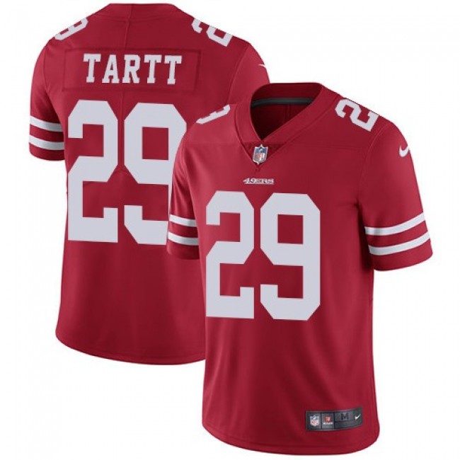 San Francisco 49ers #29 Jaquiski Tartt Red Team Color Youth Stitched NFL Vapor Untouchable Limited Jersey