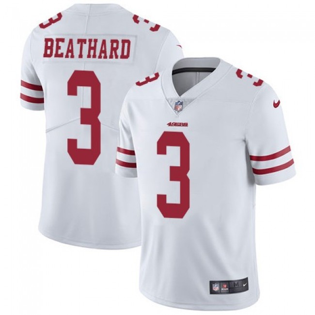 San Francisco 49ers #3 C.J. Beathard White Youth Stitched NFL Vapor Untouchable Limited Jersey