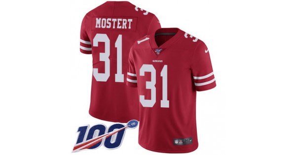 رقم الساعة الناطقة NFL Jersey 72-Nike 49ers #31 Raheem Mostert Red Team Color Men's ... رقم الساعة الناطقة