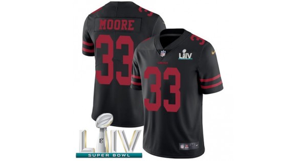 عطر لوتس NFL Jersey value-Nike 49ers #33 Tarvarius Moore Black Super Bowl ... عطر لوتس