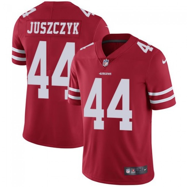 San Francisco 49ers #44 Kyle Juszczyk Red Team Color Youth Stitched NFL Vapor Untouchable Limited Jersey
