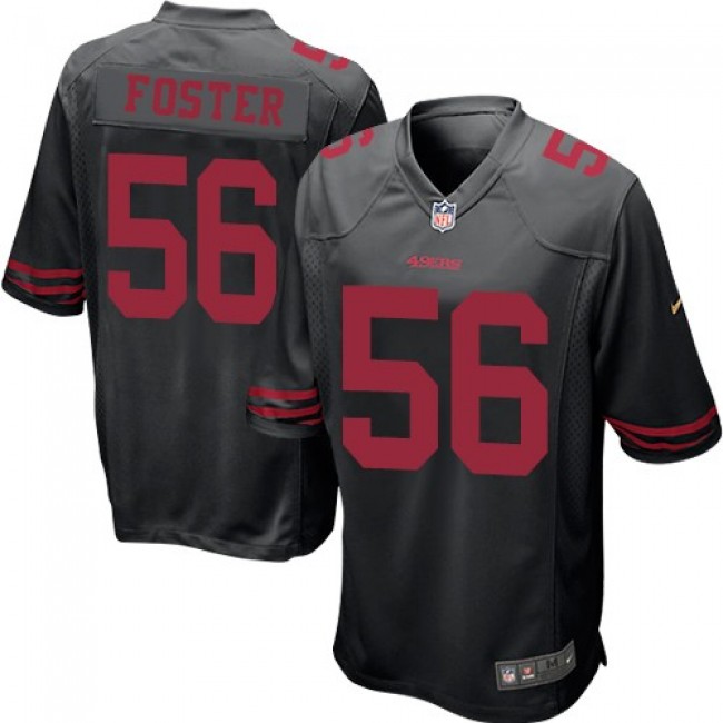 San Francisco 49ers #56 Reuben Foster Black Alternate Youth Stitched NFL Elite Jersey