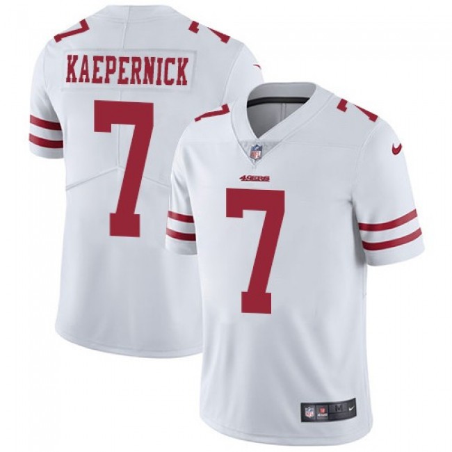 Nike 49ers #7 Colin Kaepernick White Men's Stitched NFL Vapor Untouchable Limited Jersey