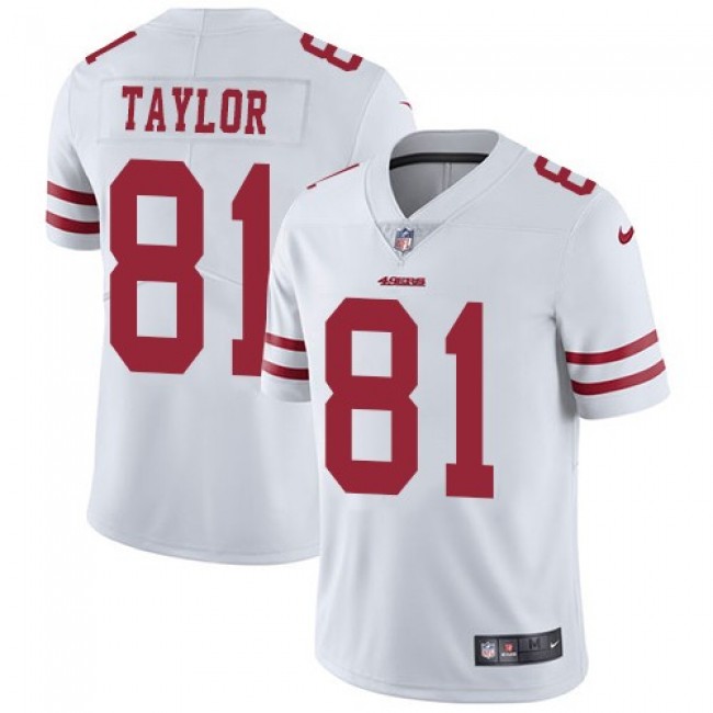 San Francisco 49ers #81 Trent Taylor White Youth Stitched NFL Vapor Untouchable Limited Jersey