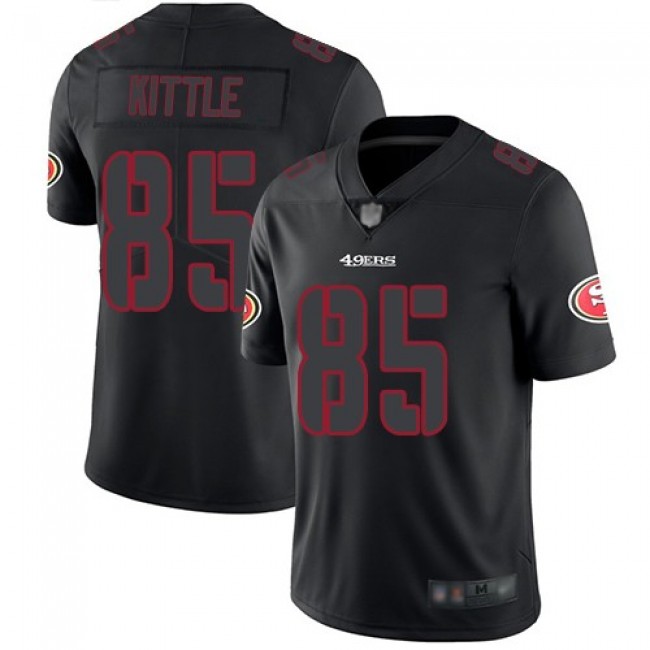 انمي قطط NFL Jersey mahomes-Nike 49ers #85 George Kittle Black Men's ... انمي قطط