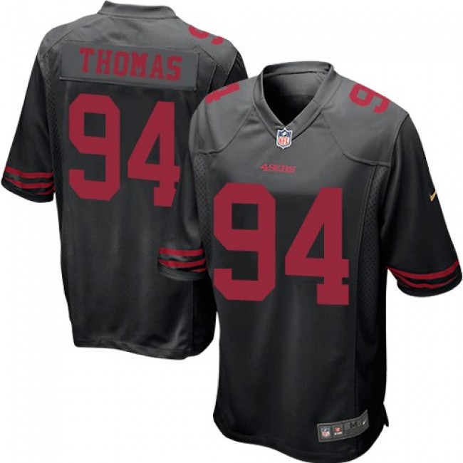 San Francisco 49ers #94 Solomon Thomas Black Alternate Youth Stitched NFL Elite Jersey