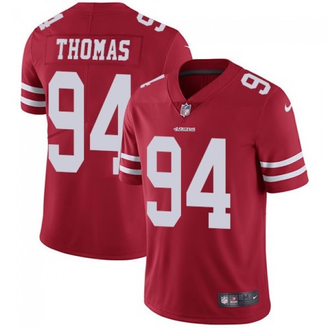 San Francisco 49ers #94 Solomon Thomas Red Team Color Youth Stitched NFL Vapor Untouchable Limited Jersey