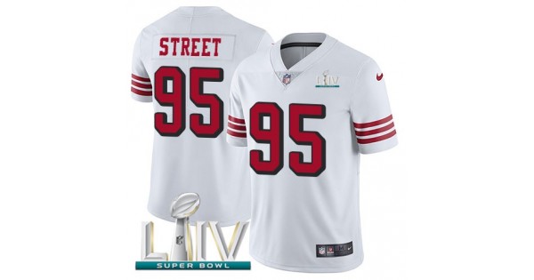 سعر الماجي Official Supplier NFL Jersey-Nike 49ers #95 Kentavius Street White ... سعر الماجي