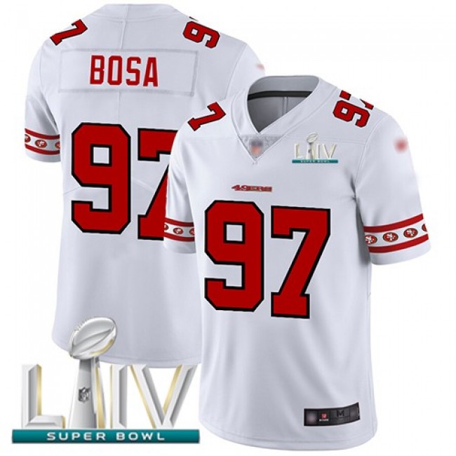 طاولة ايباد Nike 49ers #97 Nick Bosa White Super Bowl LIV 2020 Rush Youth Stitched NFL Vapor Untouchable Limited Jersey جهاز شفط القمل
