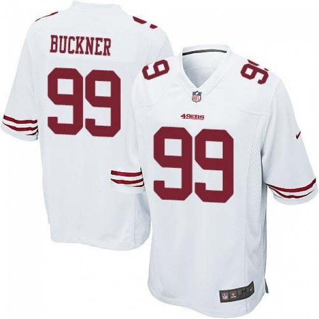 San Francisco 49ers #99 DeForest Buckner White Youth Stitched NFL Elite Jersey