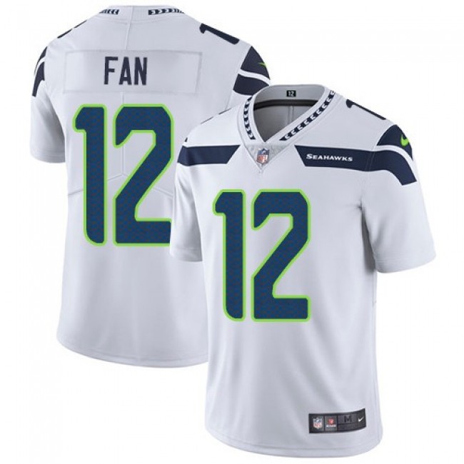 Seattle Seahawks #12 Fan White Youth Stitched NFL Vapor Untouchable Limited Jersey