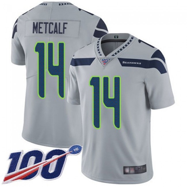 الامان فى الحب Cool NFL Jersey Style-Nike Seahawks #14 D.K. Metcalf Grey ... الامان فى الحب