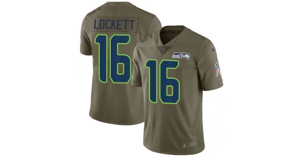 هيونداي النترا Nike Seattle Seahawks #16 Tyler Lockett Olive Men's Stitched NFL Limited 2017 Salute to Service Jersey هيونداي النترا