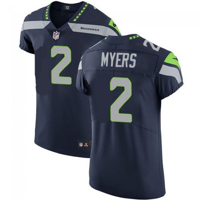 Nike Seahawks #2 Jason Myers Steel Blue Team Color Men's Stitched NFL Vapor Untouchable Elite Jersey