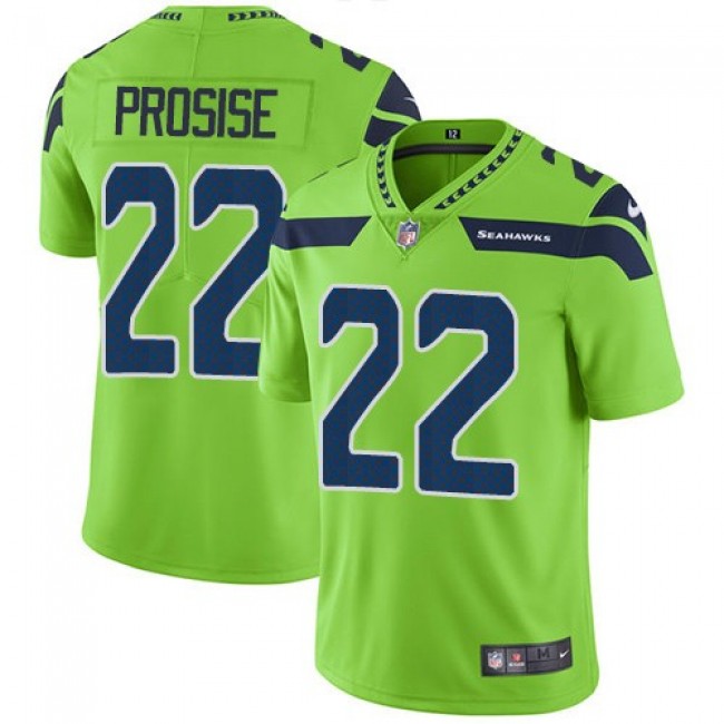 Seattle Seahawks #22 C. J. Prosise Green Youth Stitched NFL Limited Rush Jersey