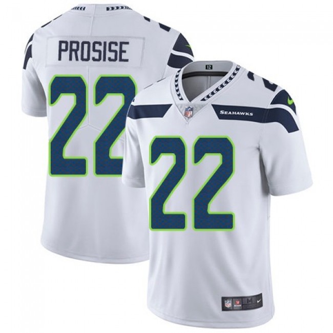 Seattle Seahawks #22 C. J. Prosise White Youth Stitched NFL Vapor Untouchable Limited Jersey