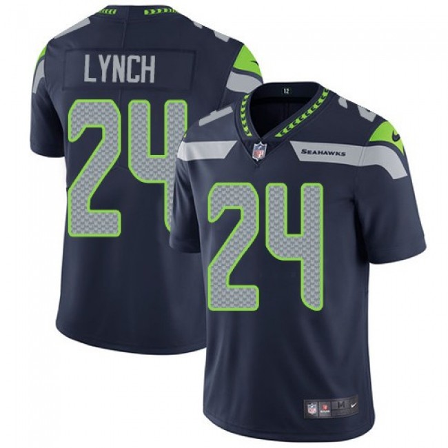 Seattle Seahawks #24 Marshawn Lynch Steel Blue Team Color Youth Stitched NFL Vapor Untouchable Limited Jersey