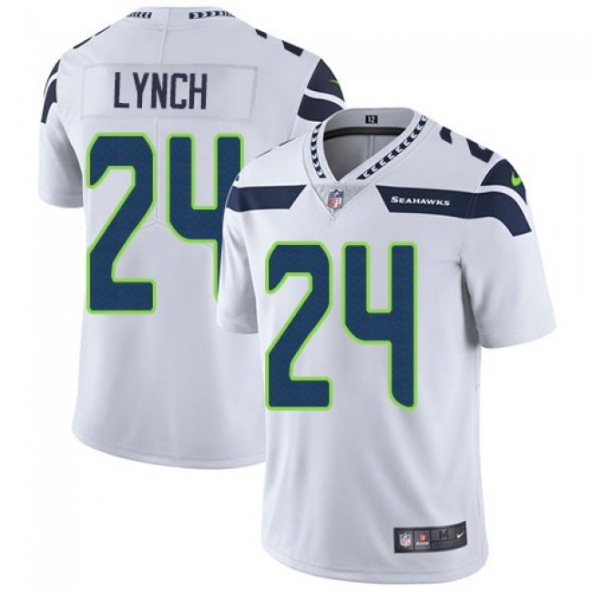 Seattle Seahawks #24 Marshawn Lynch White Youth Stitched NFL Vapor Untouchable Limited Jersey