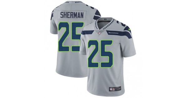 كتاب استحضار Nike Seattle Seahawks #25 Richard Sherman White Men's Stitched NFL Vapor Untouchable Limited Jersey قنوات او اس ان