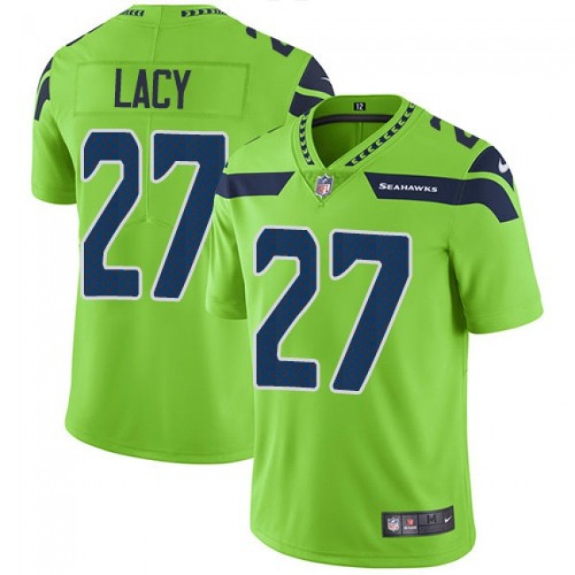 Seattle Seahawks #27 Eddie Lacy Green Youth Stitched NFL Limited Rush Jersey