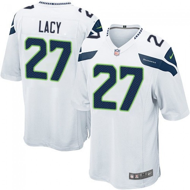 Seattle Seahawks #27 Eddie Lacy White Youth Stitched NFL Elite Jersey