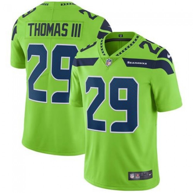 Seattle Seahawks #29 Earl Thomas III Green Youth Stitched NFL Limited Rush Jersey