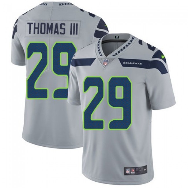 Seattle Seahawks #29 Earl Thomas III Grey Alternate Youth Stitched NFL Vapor Untouchable Limited Jersey