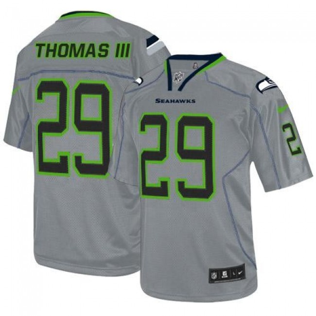 Seattle Seahawks #29 Earl Thomas III Lights Out Grey Youth Stitched NFL Elite Jersey